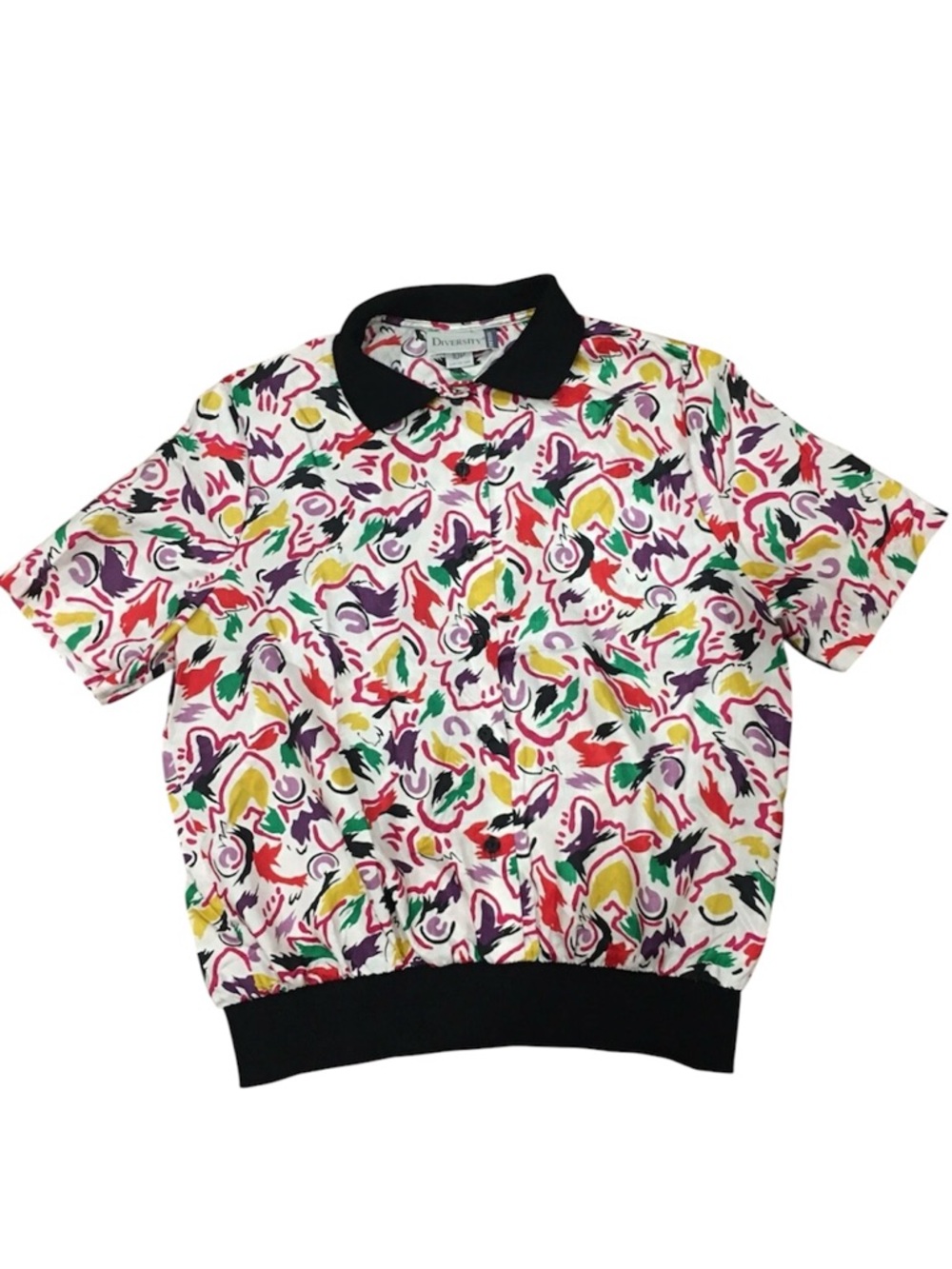 90’s 80’s Geometric shirt Abstract Artsy Colorful